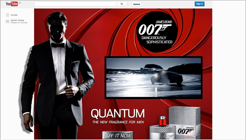 James Bond Fragrance Online Campaign Storyboard